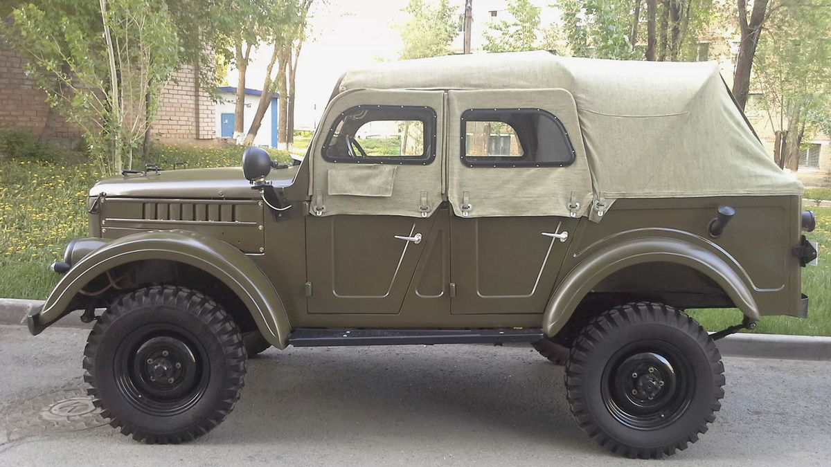 "Gaz-69 off-road tuning, multicolored ." - image created in Shedevrum