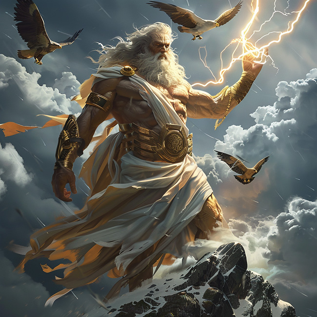 Зевс стоял во главе древнегреческого пантеона богов.