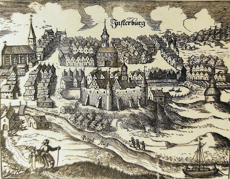 Панорама Инстербурга, 1684 год. Hartknoch.