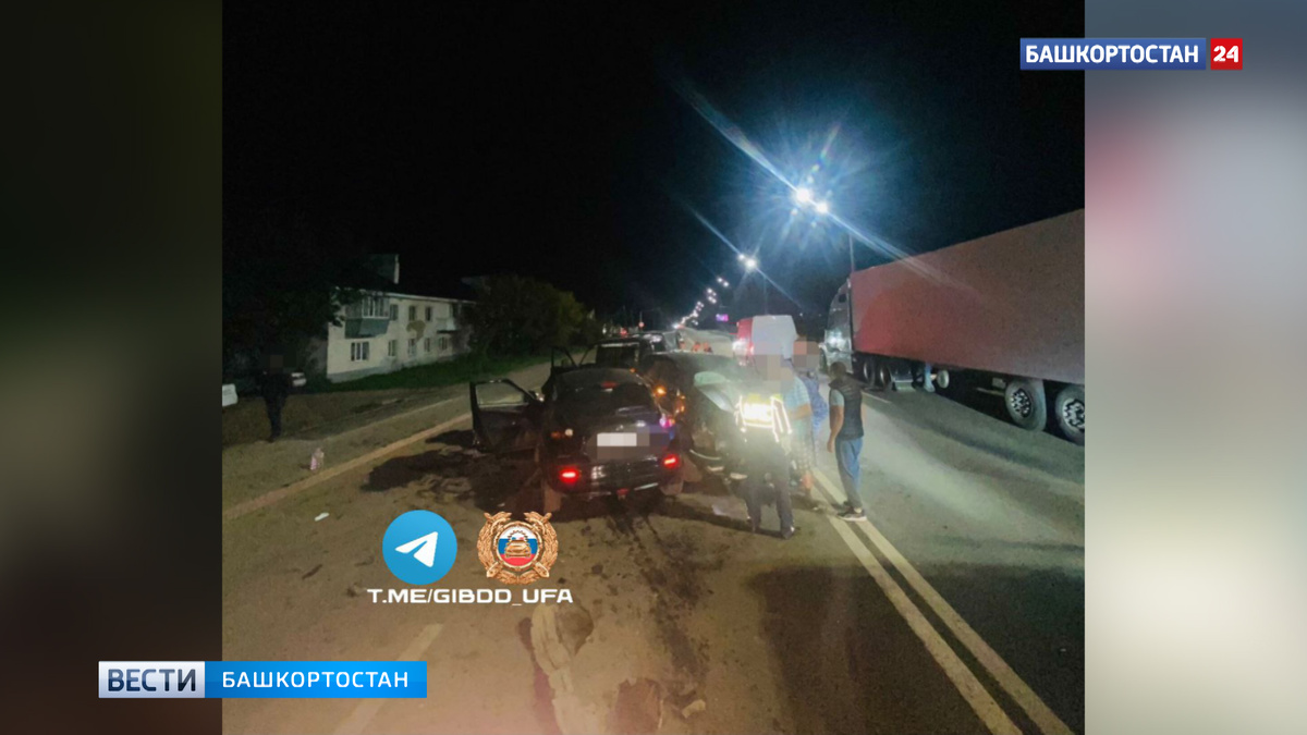    Водитель за рулем Nissan устроил аварию с участием трех машин в Уфе