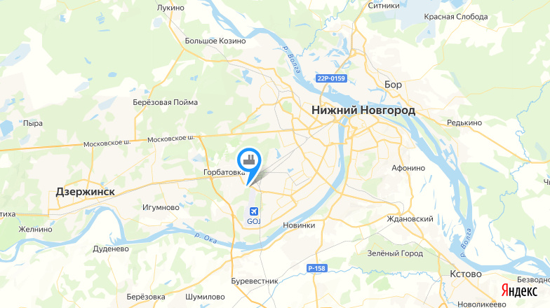 © yandex.ru/map-constructor (Примерное место строительства нового завода)