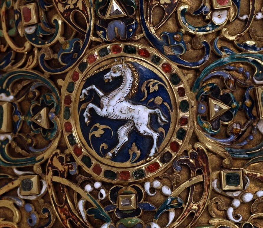Саадак «Большого наряда». Принадлежал царю Михаилу Федоровичу. Россия, Москва, Оружейная палата, 1627-1628. Длина: 47,5 см (колчан), 76,5 см (налуч).