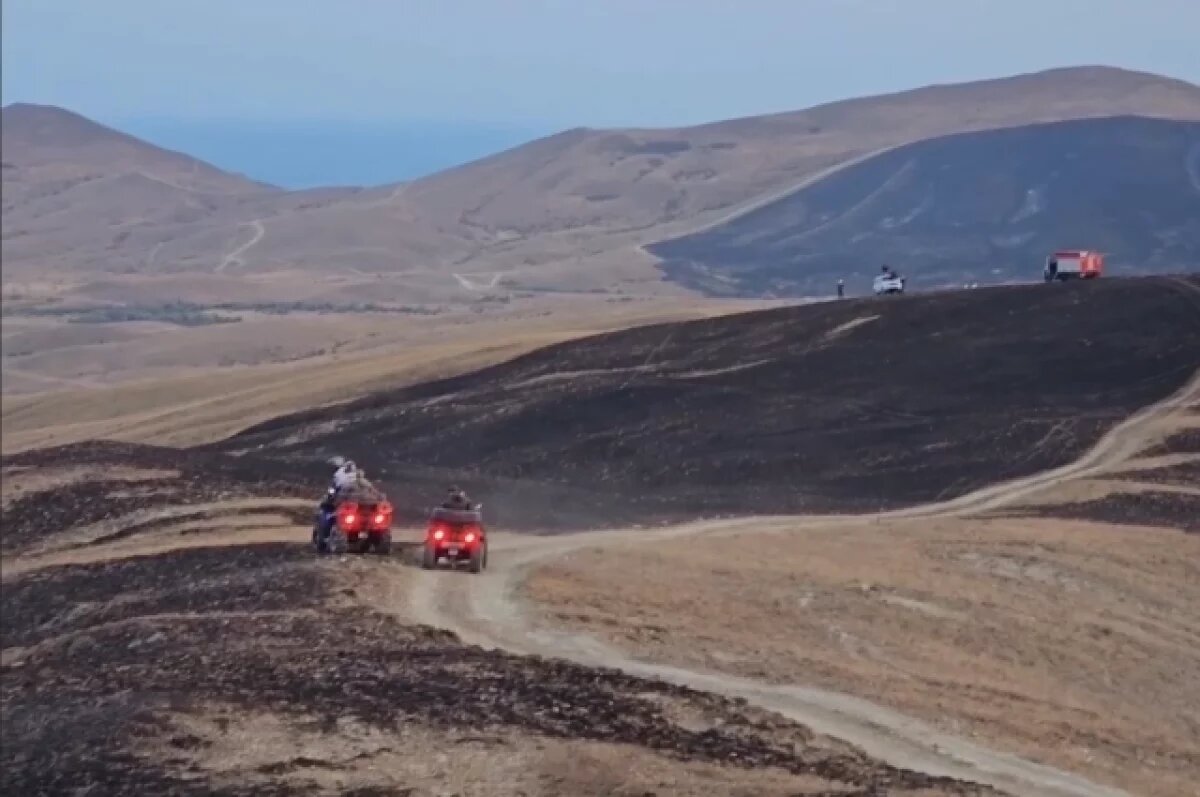    Почти 600 человек заняты в тушении пожара у Феодосии