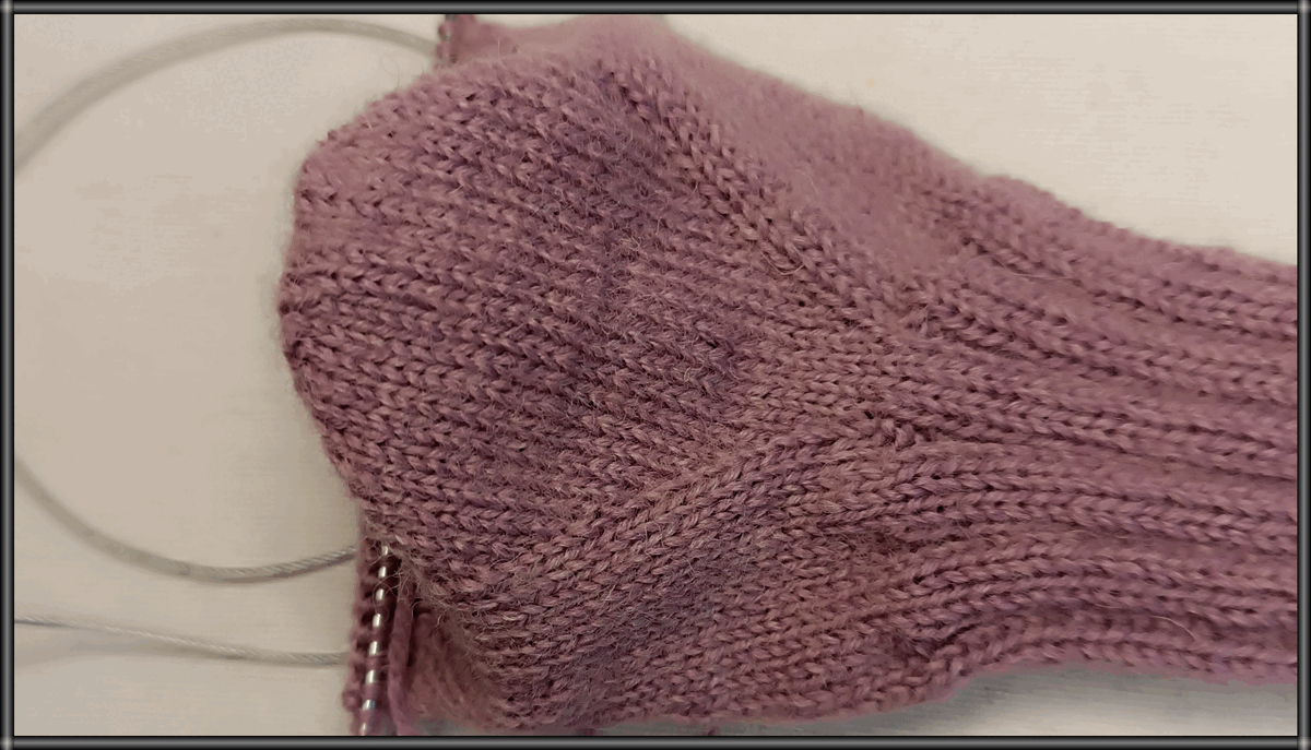 Готовая пятка вид сзади