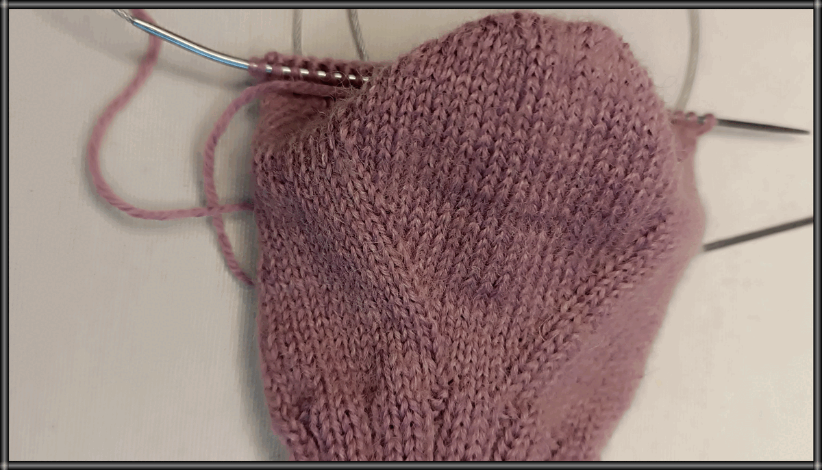 Готовая пятка вид сзади