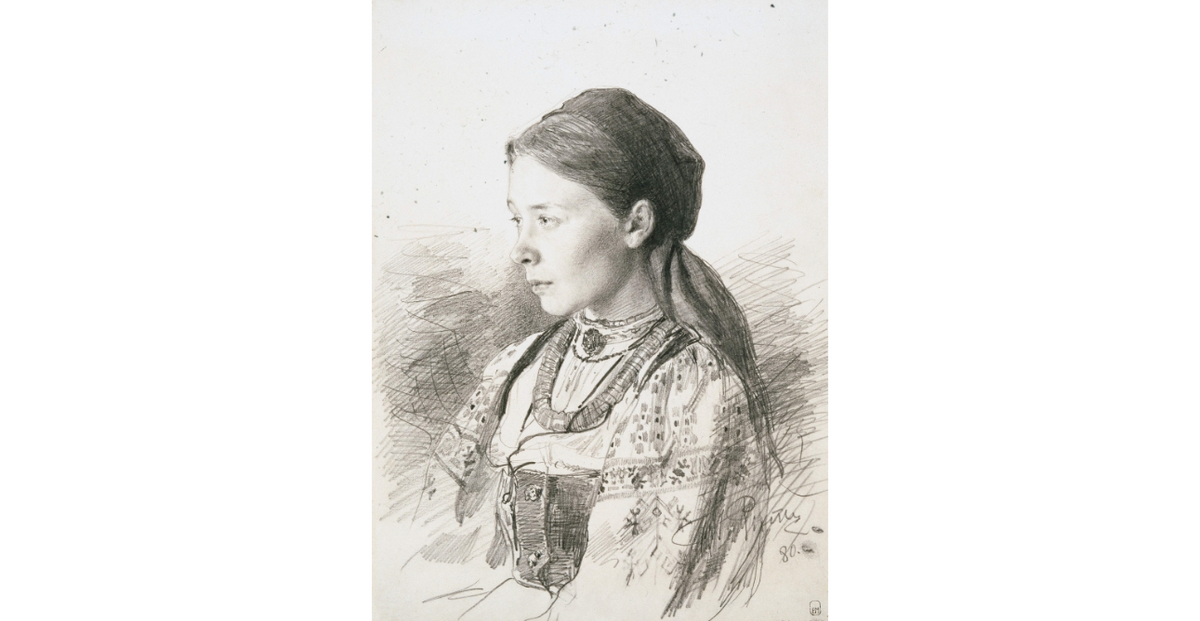 И.Е. Репин. Портрет Марии Арцыбушевой. 1880 г. Из собрания Русского музея. https://rusmuseumvrm.ru/data/collections/drawings/repin_i._e._portret_marii_arcibushevoy._1880._r-7939/index.php