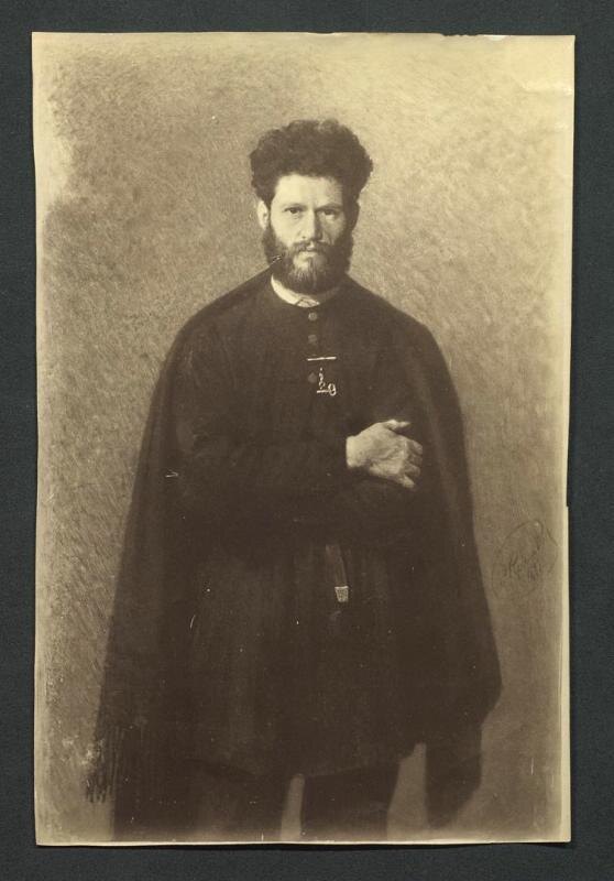 Фотография. Крамской И.Н. Снимок с портрета М.М. Антокольского. 1871. Из собрания Музея-заповедника "Абрамцево"