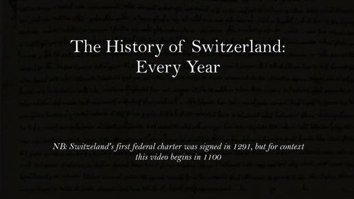 The History of Switzerland_ Every Year