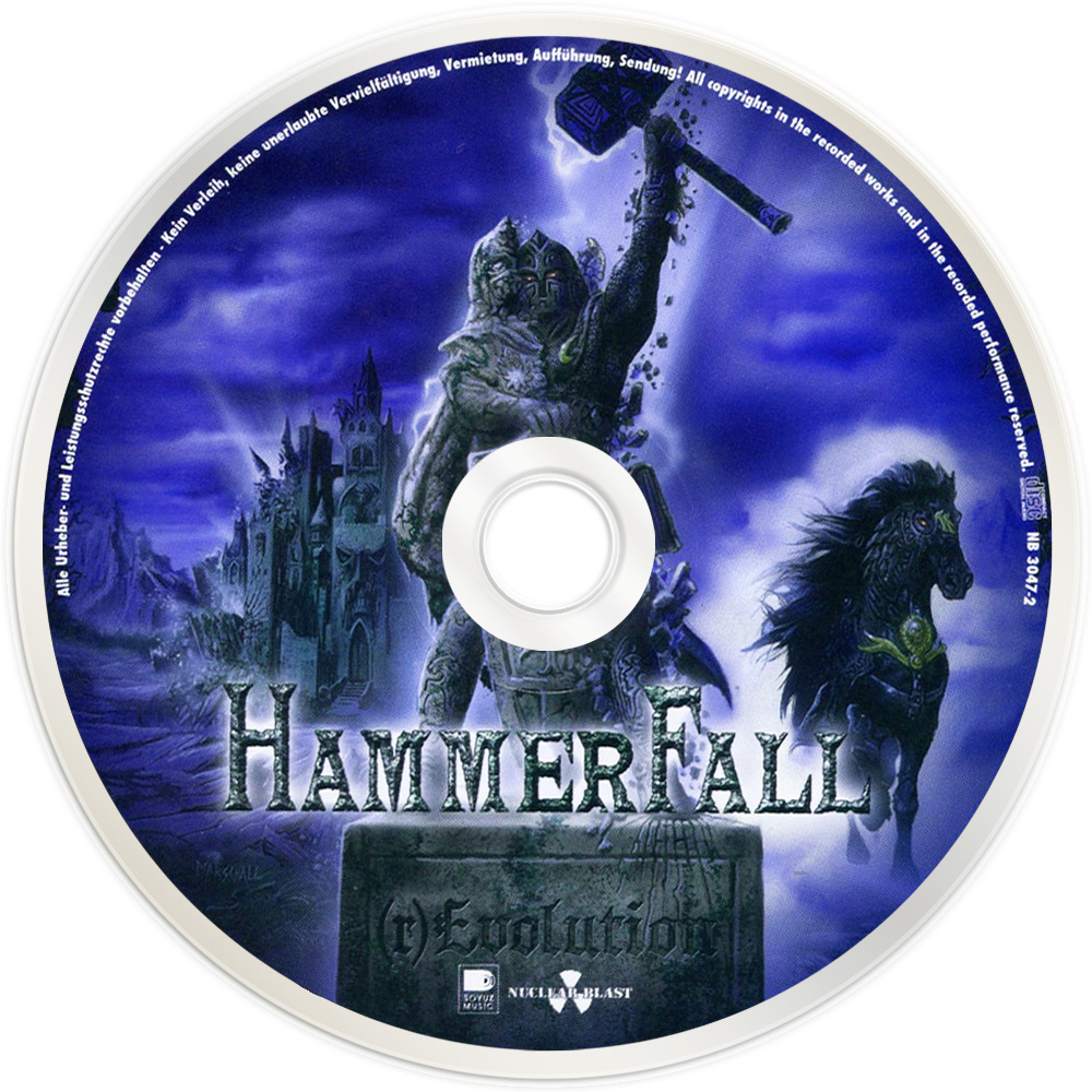 Диск альбома HammerFall - (r)Evolution (2014)