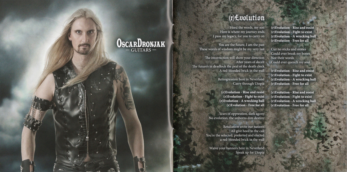 Буклет диска альбома HammerFall - (r)Evolution (2014) - 03