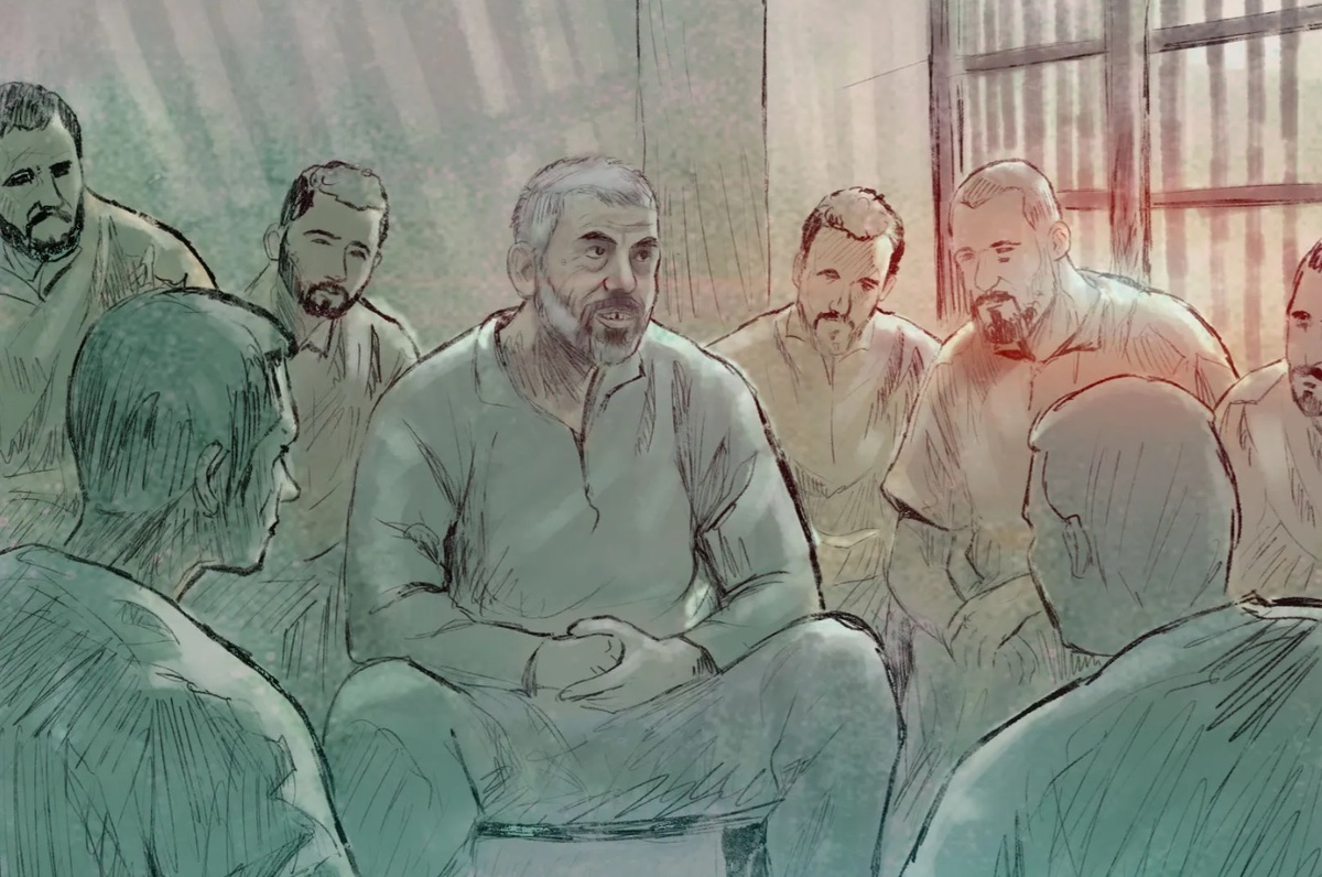 Яхья Синвар в тюрьме.