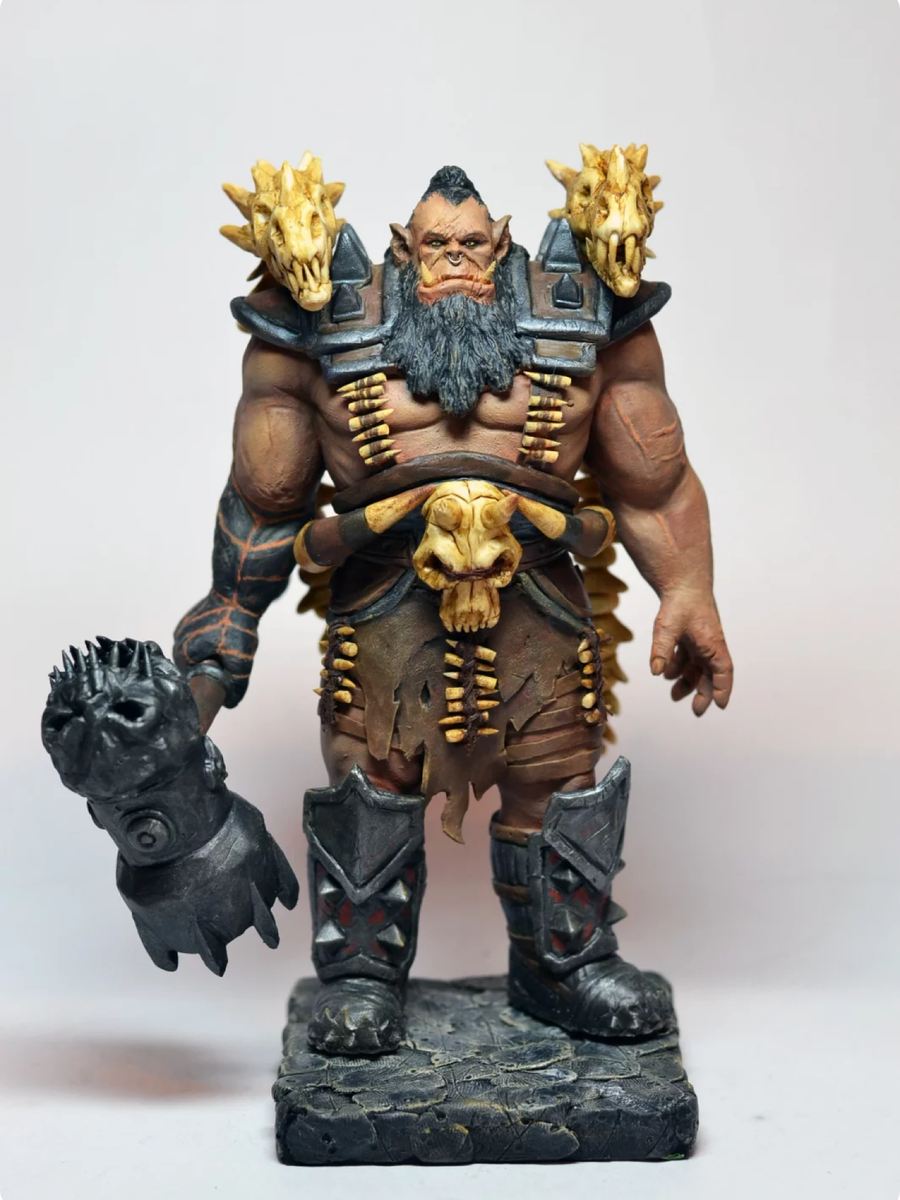 Одна из наших многочисленных работ – 3D-фигурка Чернорука из WarCraft