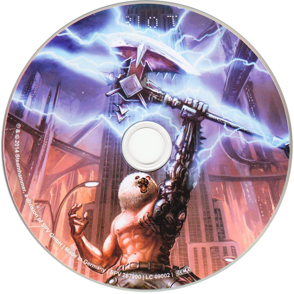 Диск германского издания альбома Riot V - Unleash The Fire (2014) 