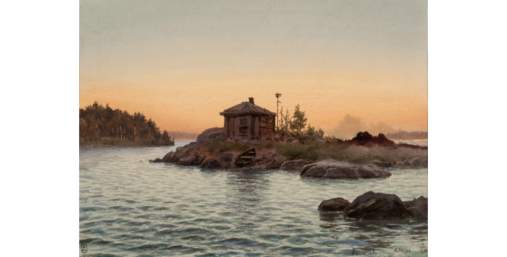 Альберт Николаевич Бенуа "Вечер в Березунде" 1890