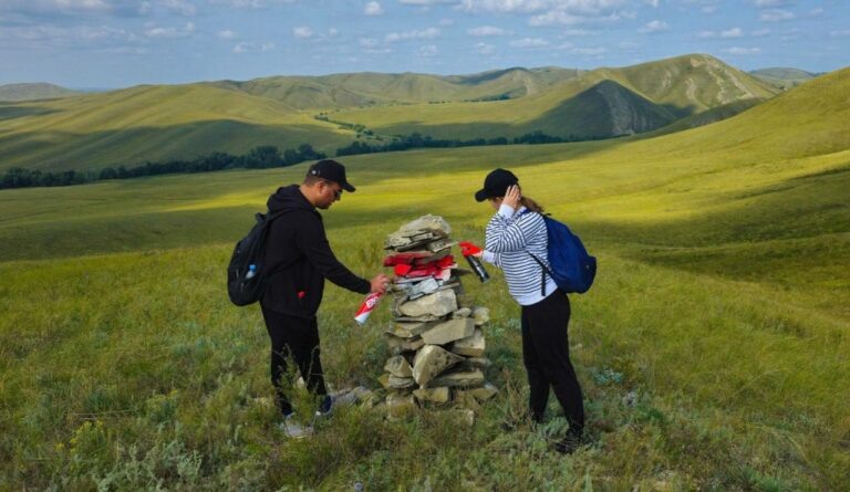    На оренбургском участке «Большой уральской тропы» продолжается маркировка Белов Михаил Александрович