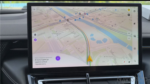 Навигация через NaviPilot CarPlay BOX на штатном экране WEY 05 в Dzen