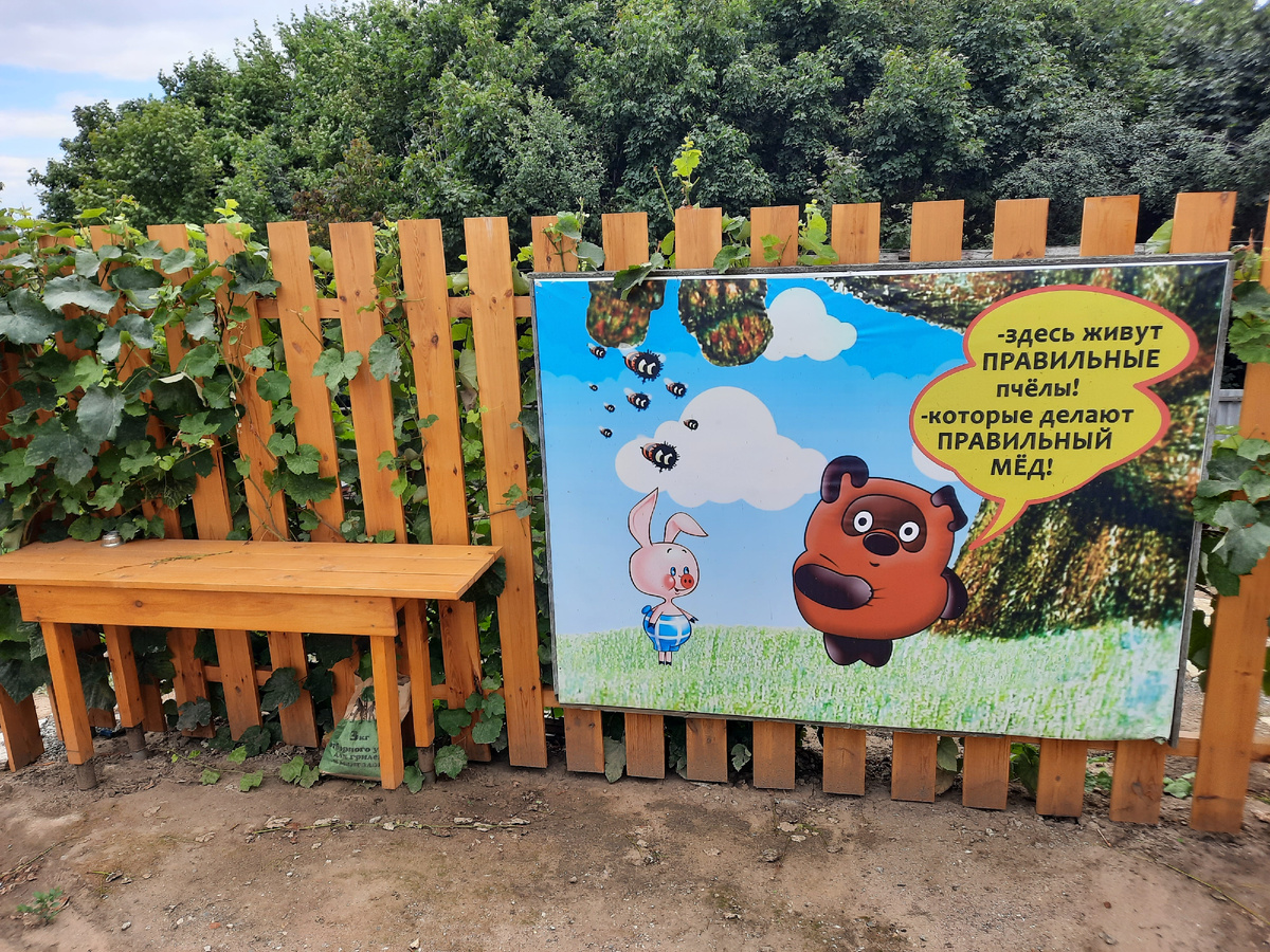 Такой плакат встречает экскурсантов