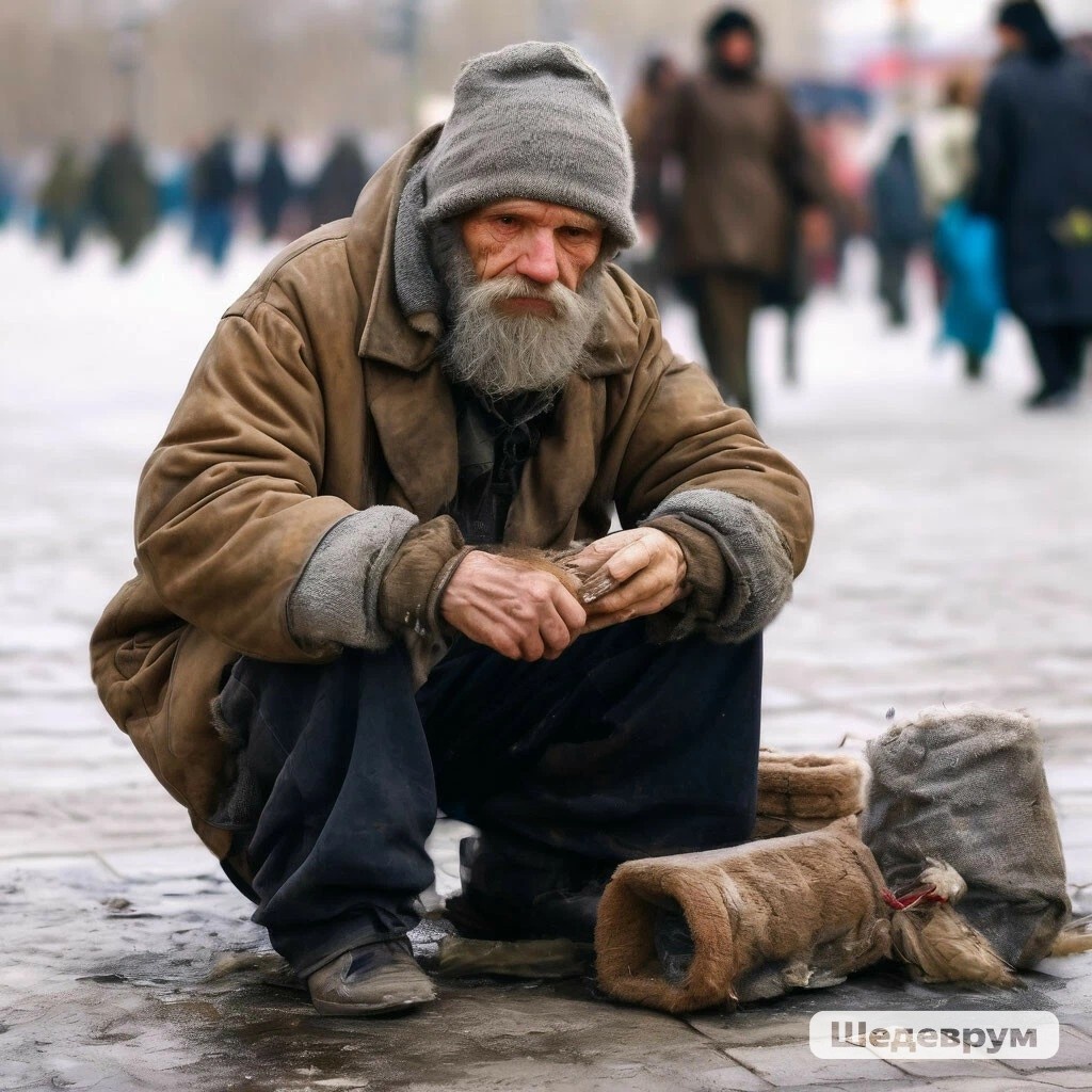 Так нейросеть видит современного работающего нищия 