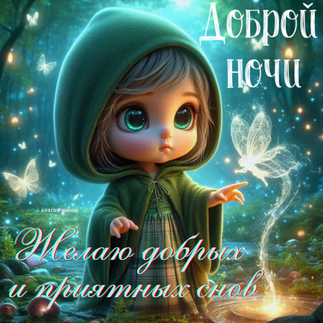 Доброй ночи. Желаю добрых и приятных снов