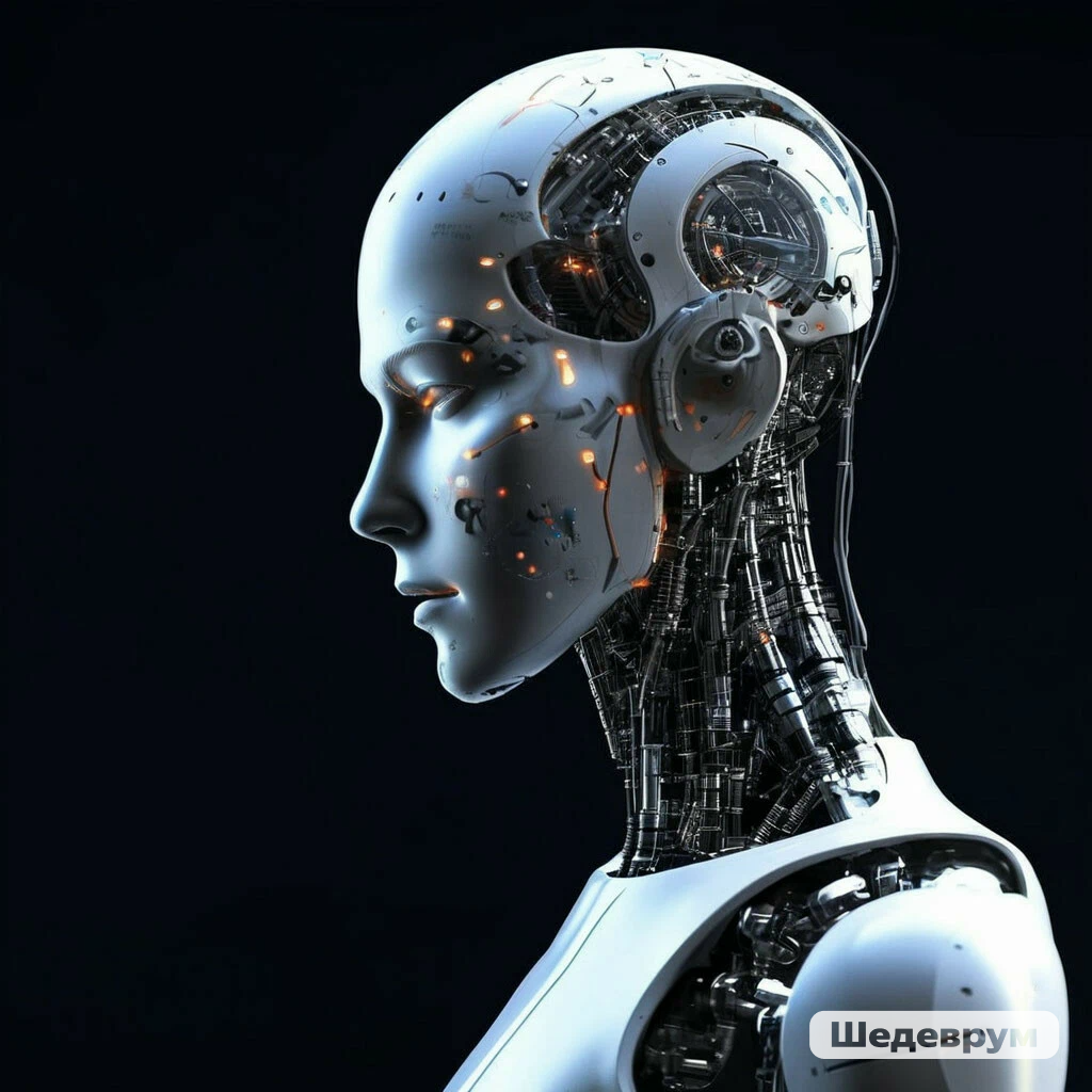 Так "ИИ" представляет сам себя. Это мне выдала Нейросеть по запросу "Искусственный интеллект". Фото из Шедеврум. 