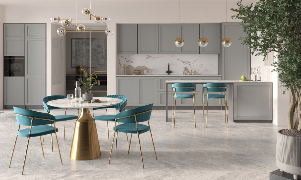 Стул Turin — воплощение изысканности, который сразу привлекает внимание своим уникальным дизайном в форме ракушки