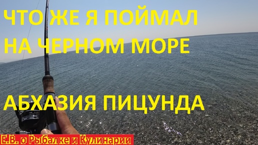 РЫБАЛКА НА ЧЕРНОМ МОРЕ  НА ДЖИГ В АБХАЗИИ ПИЦУНЦА.ЧТО ЖЕ ТАМ МОЖНО ПОЙМАТЬ.2024 ГОД.