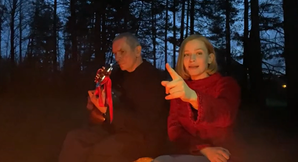 Юлия Пересильд с отчимом