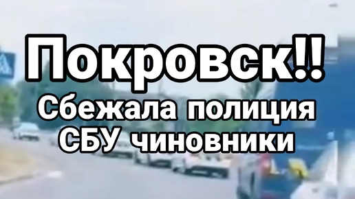 Покровск Сбежала полиция, СБУ ,чиновники