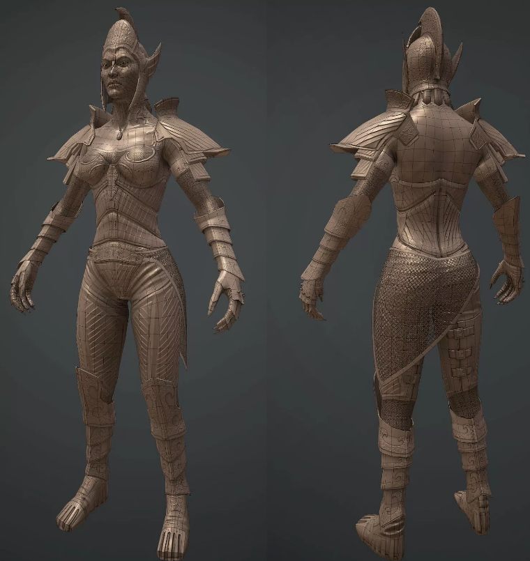 . Золотой Святой от мододела Tiziano Bucci - Художник 3D-персонажей