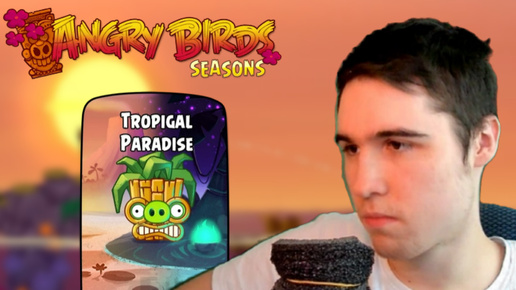 Angry Birds Seasons №14 - Тропический эпизод Tropigal Paradise