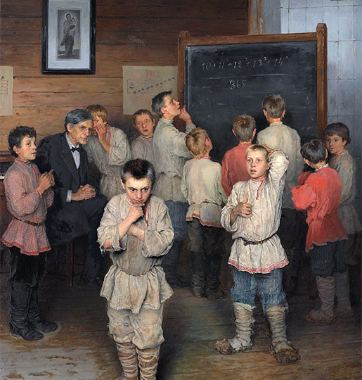 Снова в школу. Картины Николая Богданова-Бельского