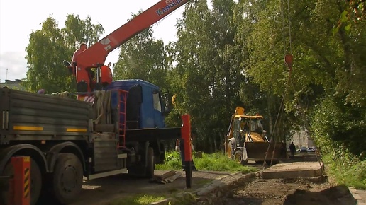 Березовая аллея и ремонт дворовых проездов в Серове