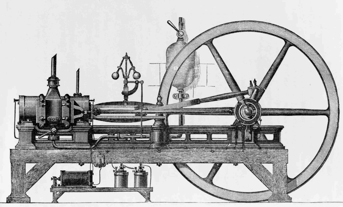  Первый серийно выпускавшийся поршневой двигатель внутреннего сгорания Жана Жозефа Этьена Ленуара