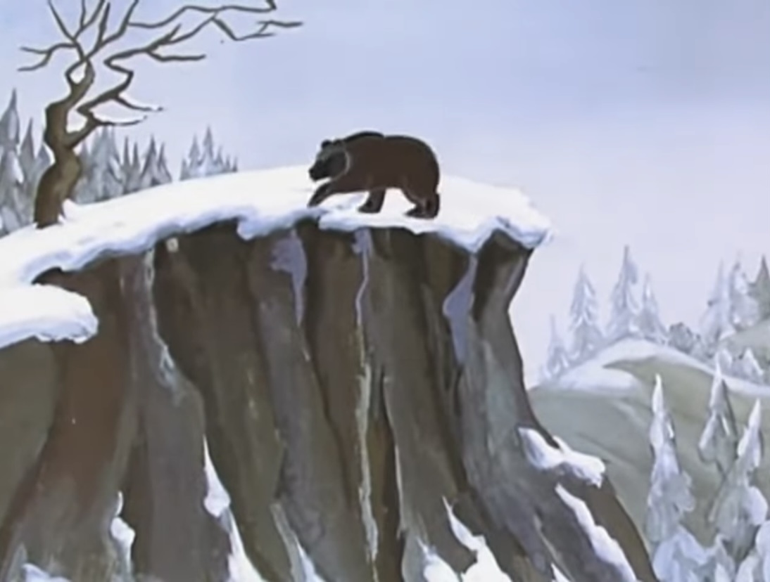 Я долгое время считала, что Седого Медведя придумал Бажов. Атмосфера мультфильма напоминает его сказы. Источник: скриншот. 