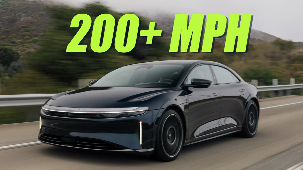 Бронированный Lucid Air Sapphire развивает 1234 л.с. и выдерживает калибр .44 Magnum