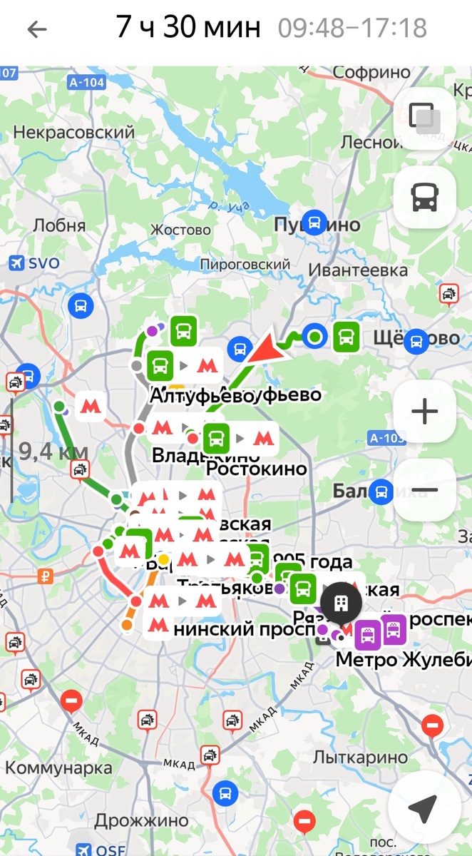 Судя по карте, можно успеть за рабочий день всё  объехать.