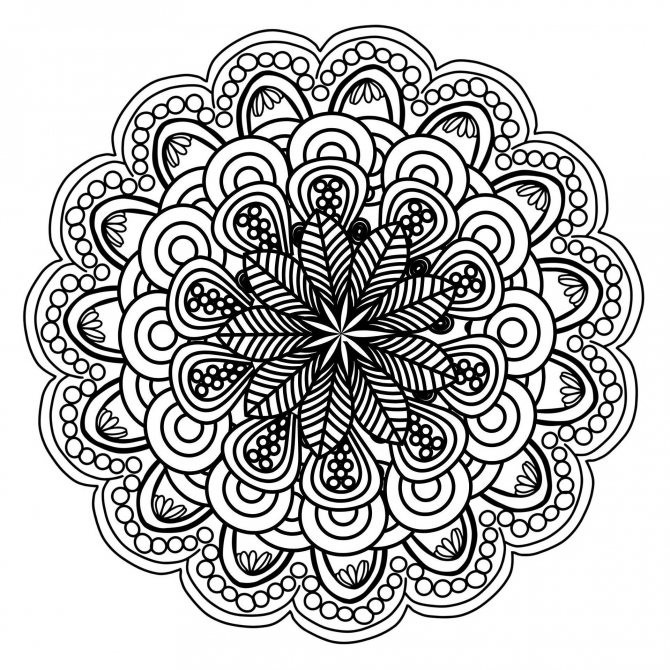 Классический рисунок мандалы
