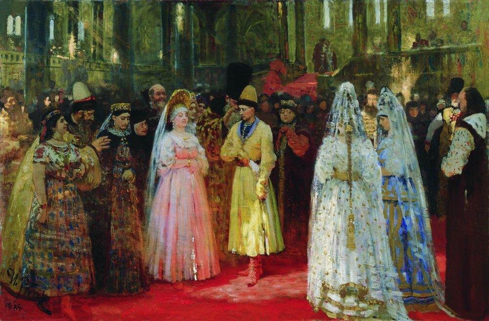 Смотр невест. Художник Илья Ефимович Репин
