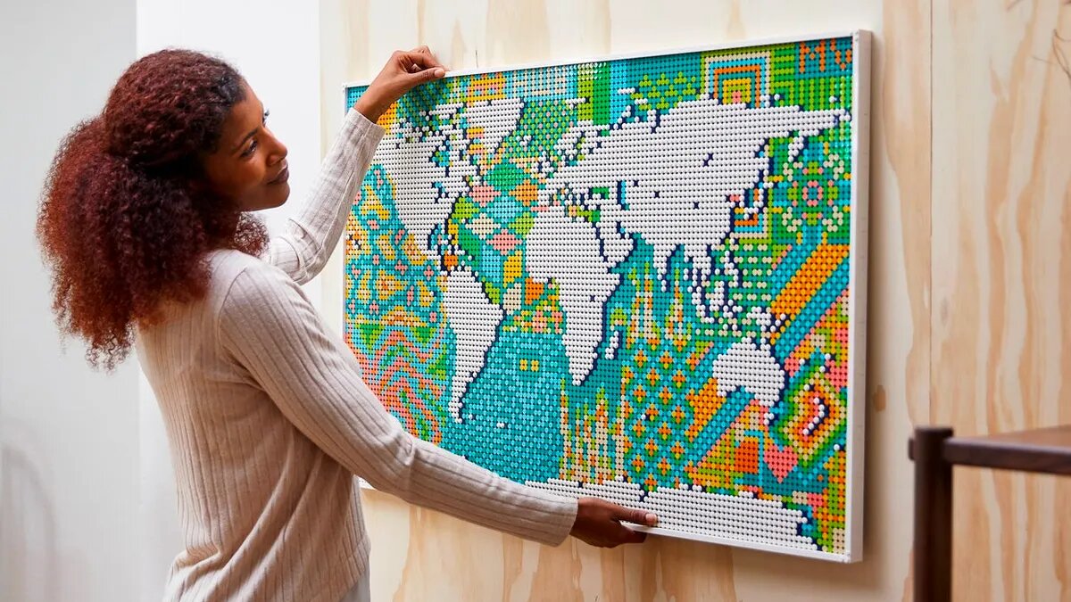 LEGO Art World Map