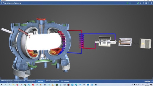 Как устроен термоядерный реактор. 3D анимация Mozaik Education