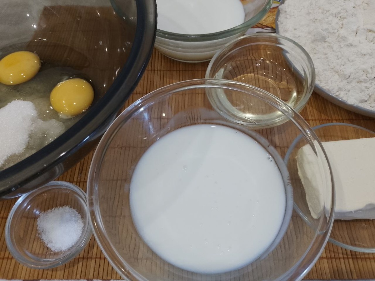 Ингредиенты для приготовления теста