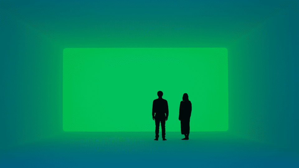 Фото: Florian Holzherr ; с согласия Häusler Contemporary München | Zürich; инсталляция James Turrell, Ganzfeld APANI (Venice Biennial 2011), 2011, LED, 16 x 12 x 6m