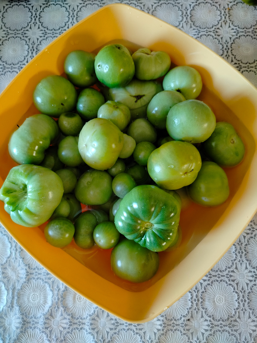 Помидоры замачиваю