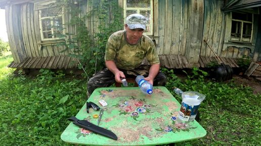 Выездной точёк минус одна семья. Изготавливаю ловушки для ос.