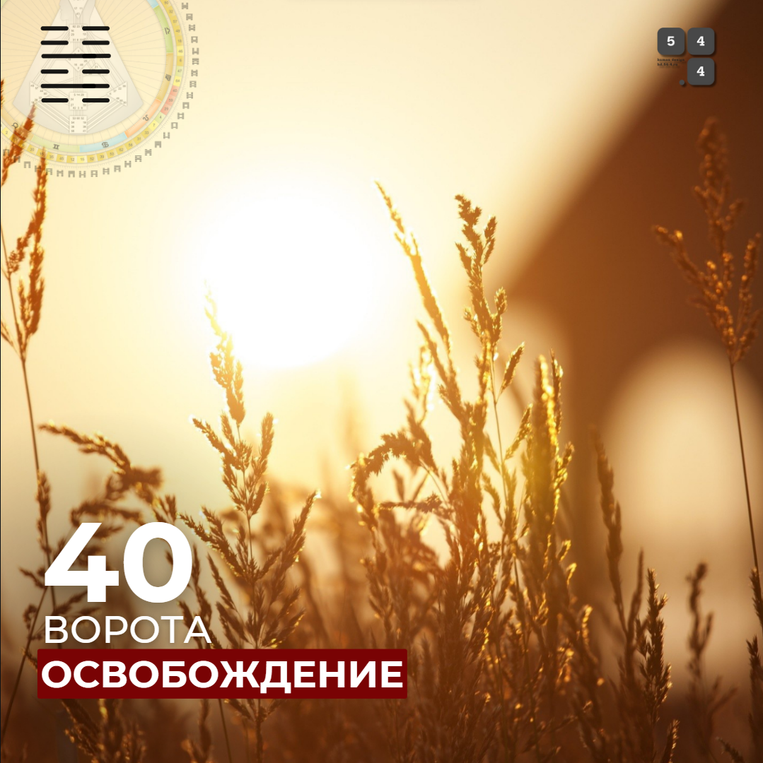 Гексаграмма 40 Освобождение #дизайнчеловека