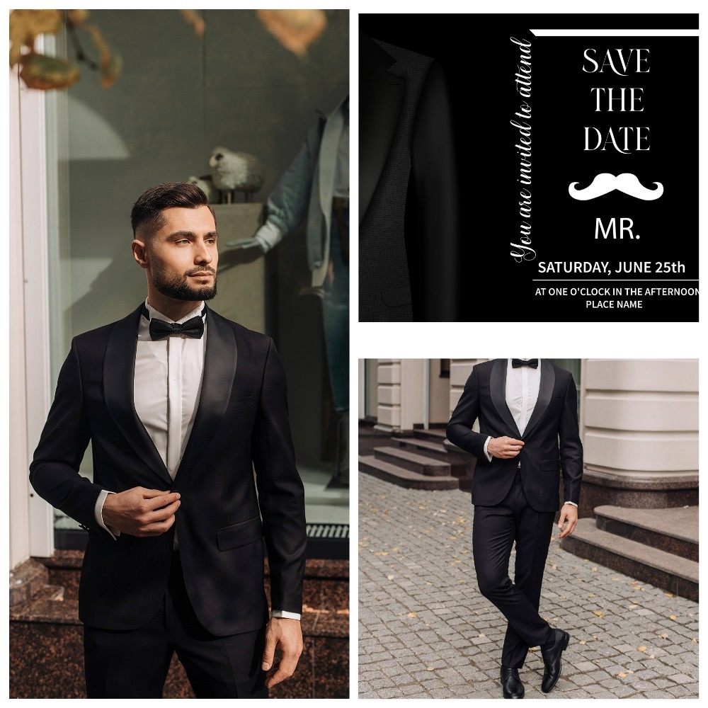 Пример приглашения и образ на мероприятие с дресс-кодом black tie