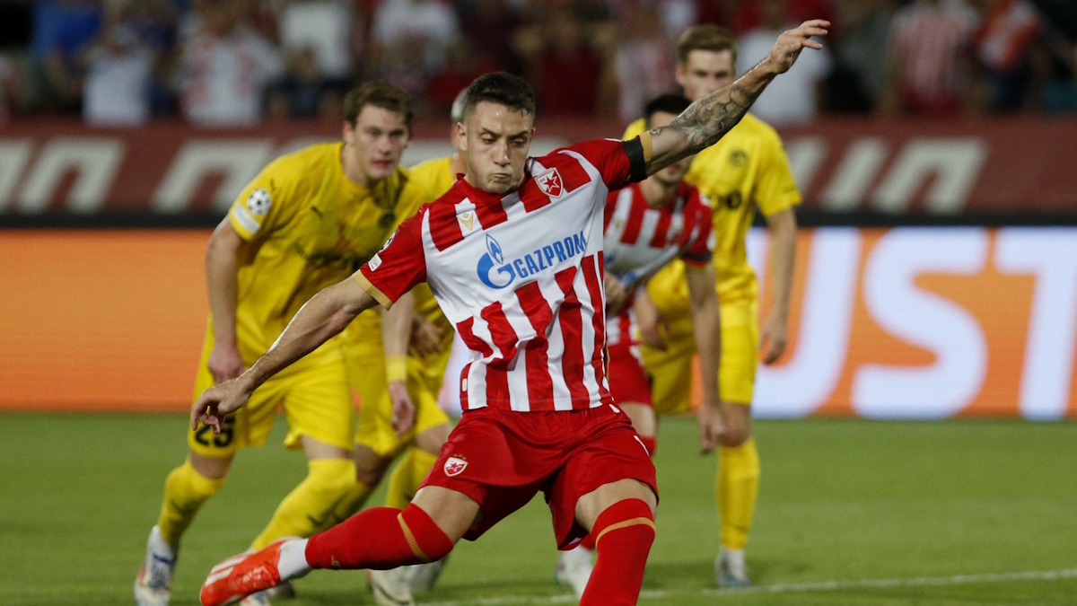    "Црвена Звезда" и "Буде Глимт" сыграли в отборочном матче Лиги Чемпионов 28 августа 2024 года. Фото: REUTERS