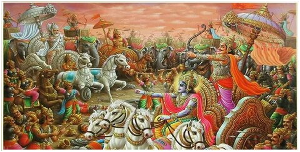 Битва при Курукшетре из открытого источника