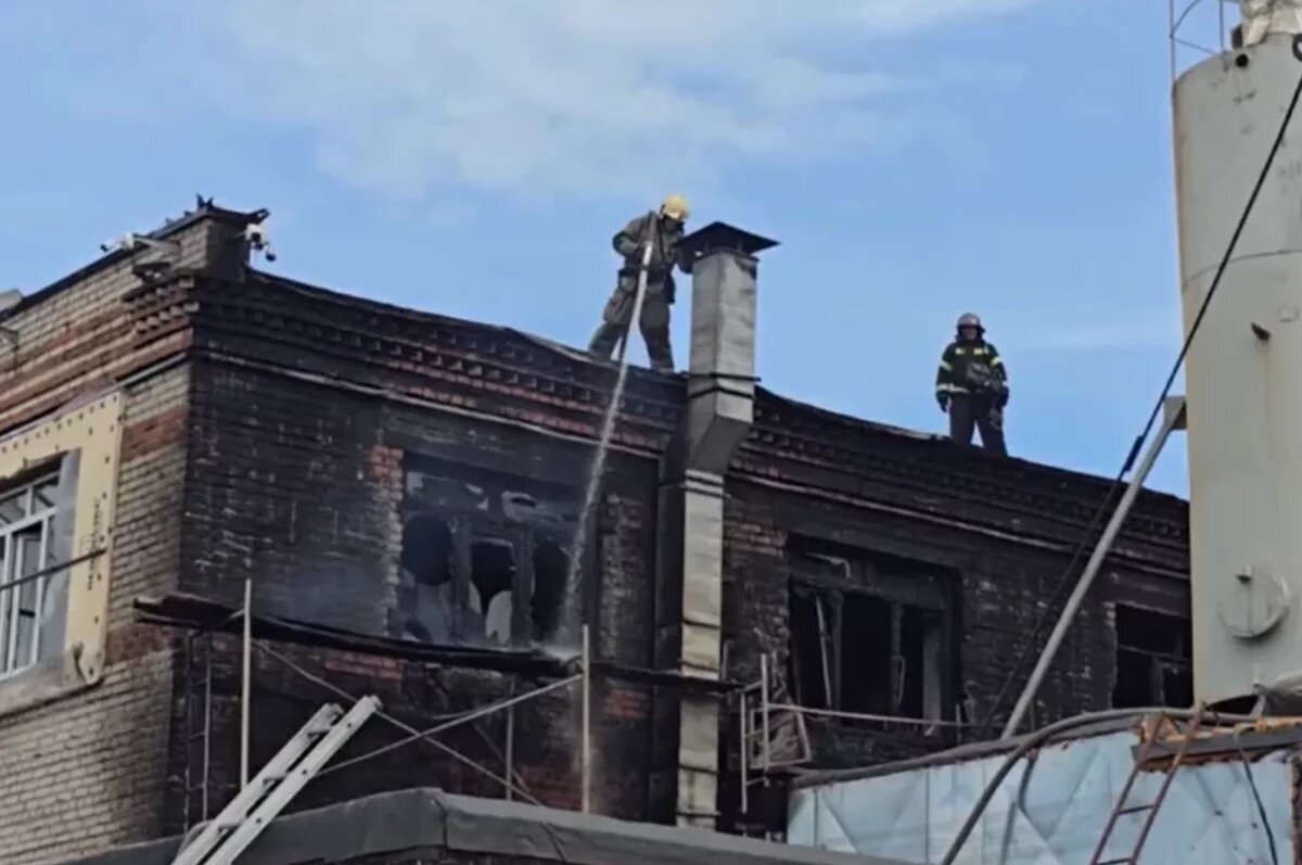    В Хабаровске горело производственное здание
