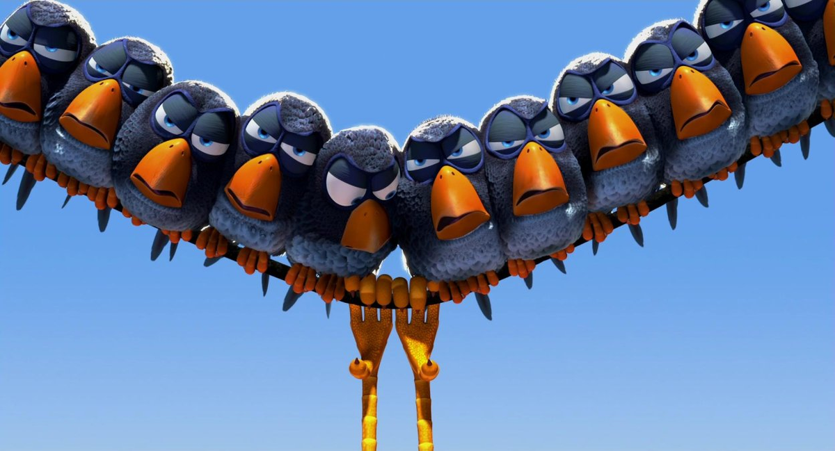 Кадр из мультфильма PIXAR. Источник фото: https://gagaru.club/66408-ptichki-na-provode-multfilm.html